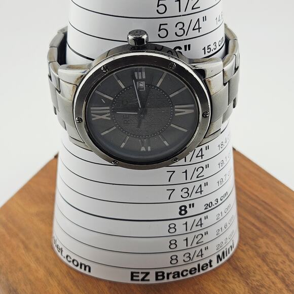 Relic By Fossil Men's Payton Three-Hand Date Dial Watch Gunmetal Roman Numeral - Picture 7 of 8